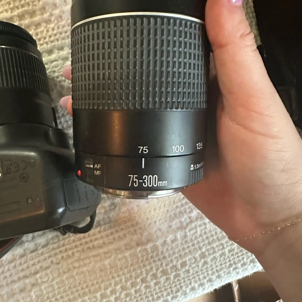 Canon Rebel T5 with 2 Lenses and Bag